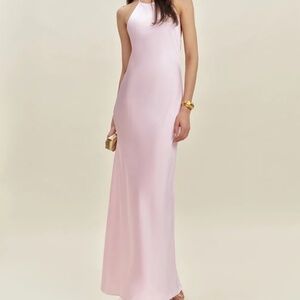 [BRAND NEW 100% SILK] REFORMATION JEANY PINK SILK DRESS SIZE S